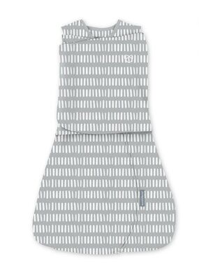 SwaddleMe Gray & White Patterned One-Piece Sleep Sack 3-6 Months 1 Tog 8 0543